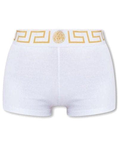 white versace shorts